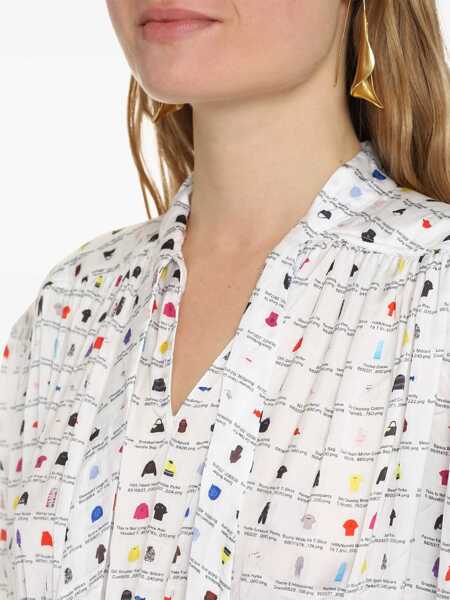 Rochii casual Balenciaga Paper Crush Floral Dress WHITE Femei (BM 15361111) 4