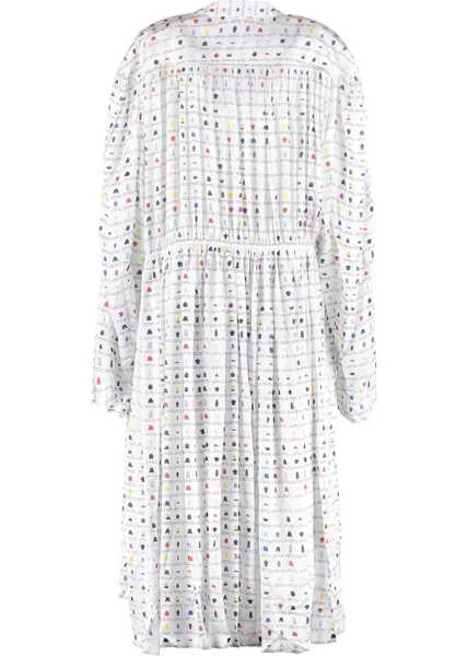Rochii casual Balenciaga Paper Crush Floral Dress WHITE Femei (BM 15361111) 5
