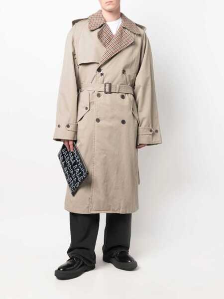 Paltoane Balenciaga Reversible Trench Coat BEIGE Barbati (BM 15361117) 2