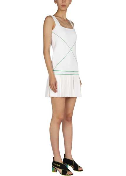 Rochii casual Bottega Veneta Logo Embroidery Dress WHITE Femei (BM 15361126) 2
