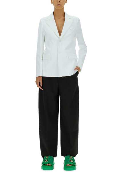 Sacouri office Bottega Veneta Single-Breasted Jacket WHITE Femei (BM 15361129) 2