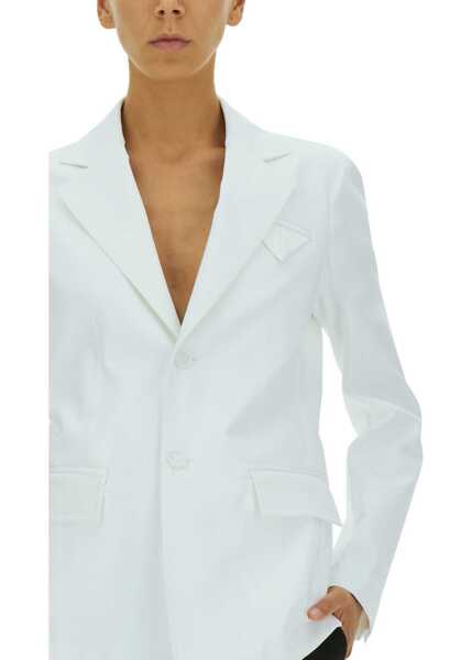 Sacouri office Bottega Veneta Single-Breasted Jacket WHITE Femei (BM 15361129) 4