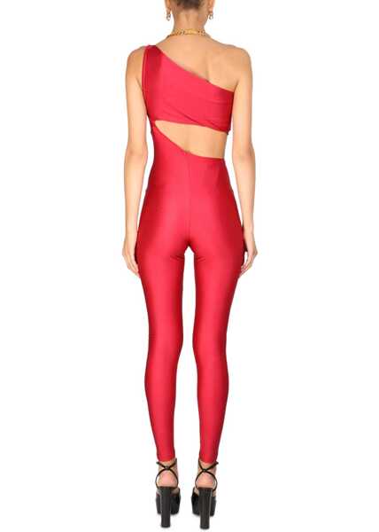 Salopete Saint Laurent V-Neck Jumpsuit RED Femei (BM 15361135) 3