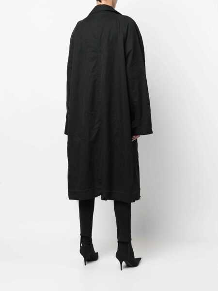 Trenciuri Balenciaga Oversize Carcoat BLACK Femei (BM 15361138) 4