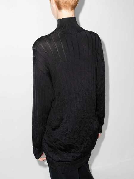 Pulovere casual Balenciaga Oversized Turtleneck Pullover BLACK Femei (BM 15361150) 3