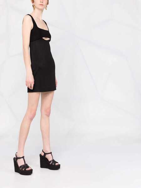 Rochii casual Saint Laurent Short Viscose Dress BLACK Femei (BM 15361318) 4
