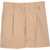 Burberry Shorts With Pleats BROWN