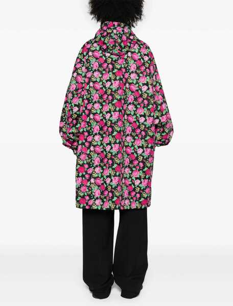 Paltoane Balenciaga Coat With Floral Pattern PINK Femei (BM 15361363) 4