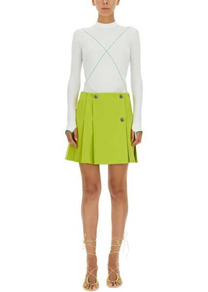 Fuste casual Bottega Veneta Pleated Skirt GREEN Femei (BM 15361366) 2