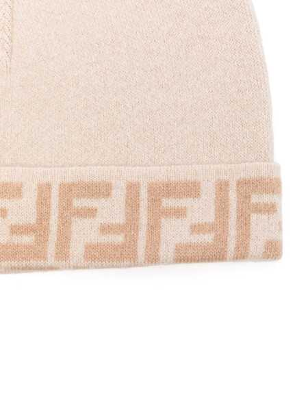 Caciuli Fendi REVERSIBLE BEANIE Beige Fete (BM 15361660) 2