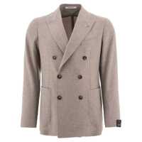 Sacouri Tagliatore Wool Blend Double-Breasted Blazer Barbati