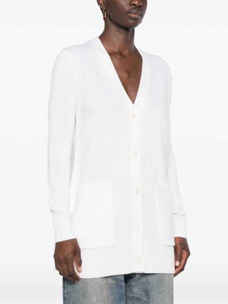 Cardigane Max Mara Max Mara Wool And Cashmere Blend Cardigan WHITE Femei (BM 15364609) 3