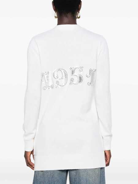 Cardigane Max Mara Max Mara Wool And Cashmere Blend Cardigan WHITE Femei (BM 15364609) 4