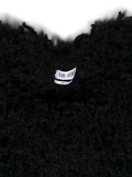 Esarfe THE ATTICO The Attico Fringed Pullover Scarf Black Femei (BM 15366805) 3