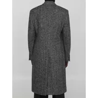 Paltoane pentru Barbati - Paltoane Lardini Herringbone Coat Black Barbati (BM 15368800) - B-mall.ro