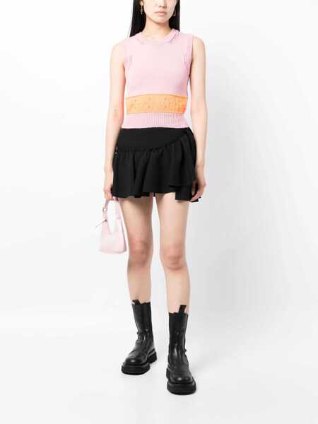 Fuste MSGM Msgm Ruffle-Detailing High-Waist Skirt Black Femei (BM 15368968) 2