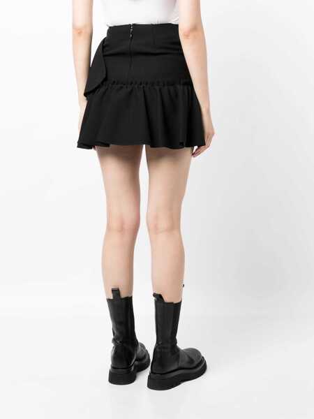 Fuste MSGM Msgm Ruffle-Detailing High-Waist Skirt Black Femei (BM 15368968) 4