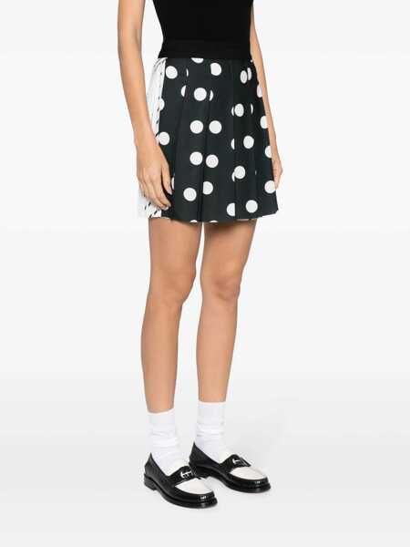 Fuste MSGM Msgm Polka Dot Pleated Mini Skirt WHITE Femei (BM 15368971) 3