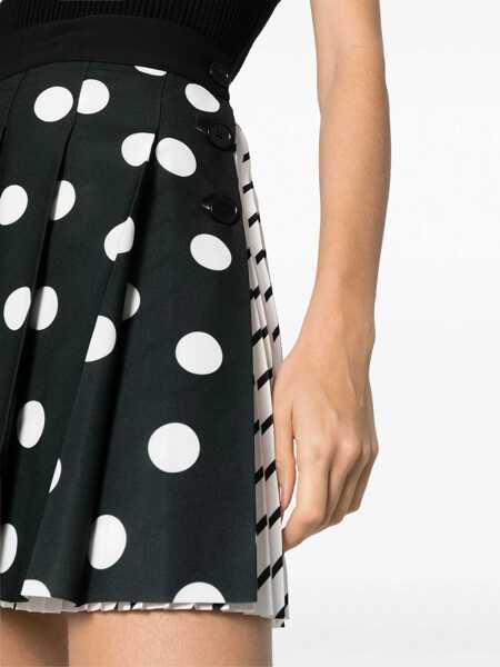 Fuste MSGM Msgm Polka Dot Pleated Mini Skirt WHITE Femei (BM 15368971) 5