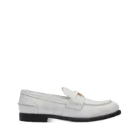 Mocasini Miu Miu Logo-Plaque Leather Loafers Femei