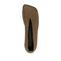 Balerini UMA WANG Dama - Balerini UMA WANG Uma Wang Leather Ballet Flats With An Asymmetric Toe GREEN Femei (BM 15387364) - B-mall.ro