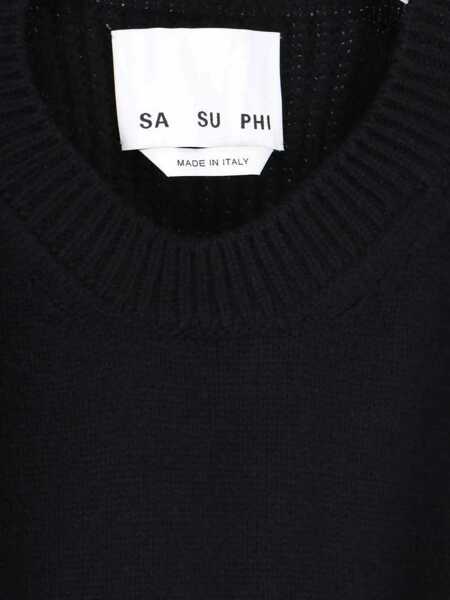 Pulovere SA SU PHI Sa Su Phi Sweaters Black Femei (BM 15387601) 4