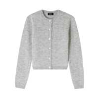 Cardigane A.P.C. A.P.C. CARDIGAN WPABE.F22303 PLB GRIS CLAIR CHINE