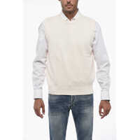 Pulovere casual Cotton Knit Crewneck Vest Barbati