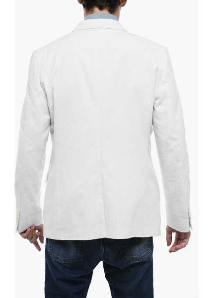 Sacouri CORNELIANI Cc Collection Double Breasted Blazer With Peak Lapel White Barbati (BM 15388657) 2