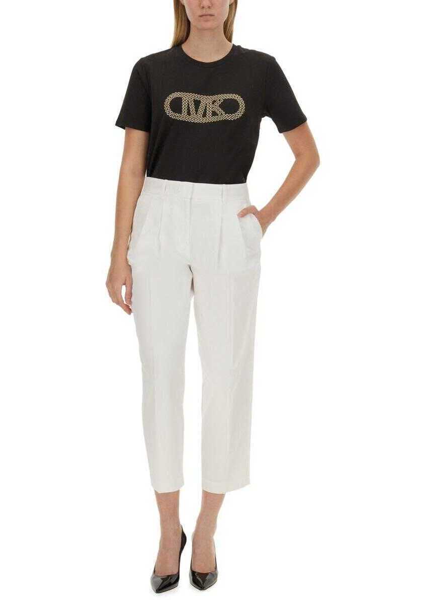 Tricouri Michael Kors Michael Kors T-Shirt With Logo Black Femei (BM 15388683) 2