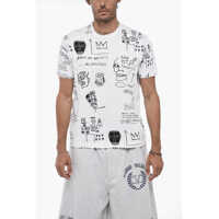 Tricouri Crewneck T-Shirt With Basquiat Print Barbati