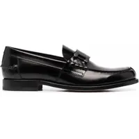 Mocasini Brushed Leather Loafers With Chain Deatil Femei