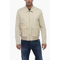 Camasi casual Zipped Overshirt With Flap Pockets Barbati