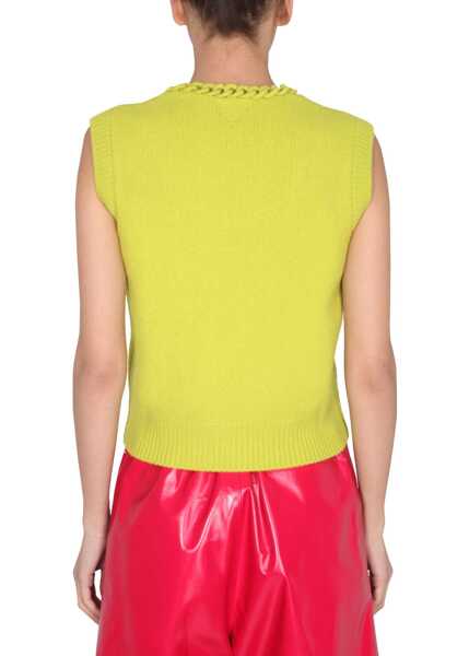 Veste casual Bottega Veneta Vest With Crochet Chain GREEN Femei (BM 15389119) 3