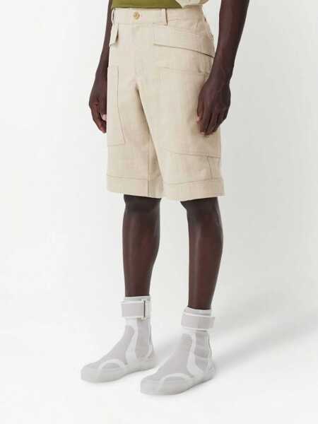 Pantaloni scurti Burberry Grain De Poudre Wool Bermuda Shorts BEIGE Barbati (BM 15389173) 3