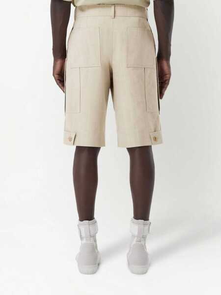 Pantaloni scurti Burberry Grain De Poudre Wool Bermuda Shorts BEIGE Barbati (BM 15389173) 4