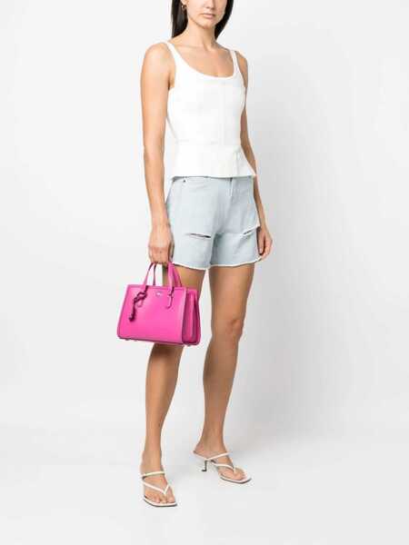 Genti de mana Michael Kors Hammered Leather Chantal Hand Bag Pink Femei (BM 15389257) 2