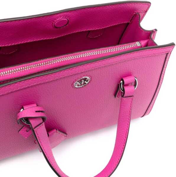 Genti de mana Michael Kors Hammered Leather Chantal Hand Bag Pink Femei (BM 15389257) 5