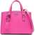 Michael Kors Hammered Leather Chantal Hand Bag Pink