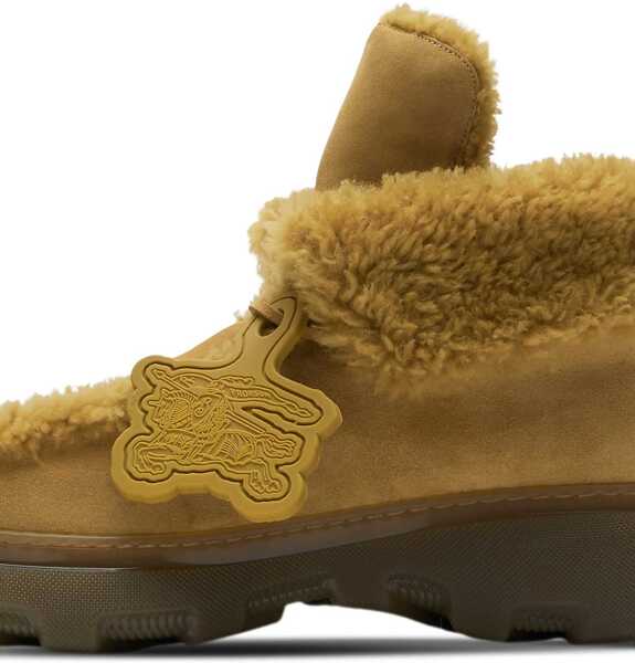 Ghete Burberry Chunky Sole Shearling Boots Beige Barbati (BM 15389332) 2