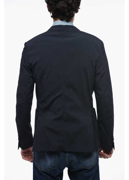 Sacouri CORNELIANI Id Unlined Blazer With Patch Pockets Blue Barbati (BM 15389542) 2