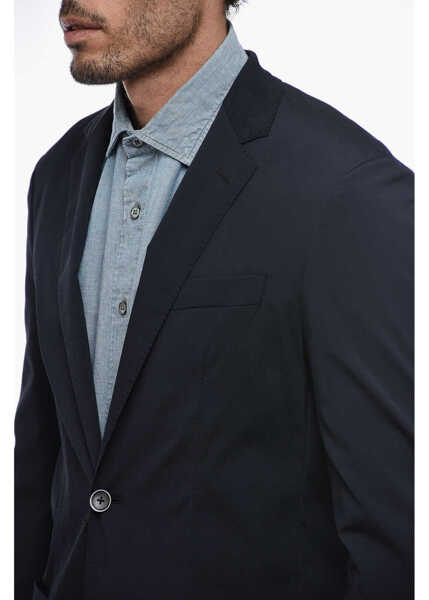 Sacouri CORNELIANI Id Unlined Blazer With Patch Pockets Blue Barbati (BM 15389542) 3