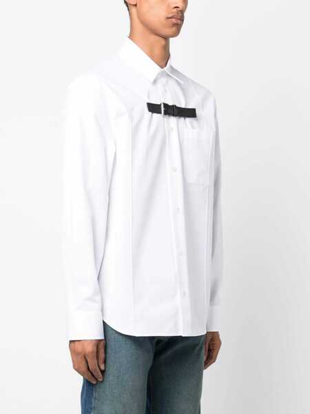 Camasi casual Versace Long Sleeved Shirt With Buckle Detail White Barbati (BM 15389563) 3