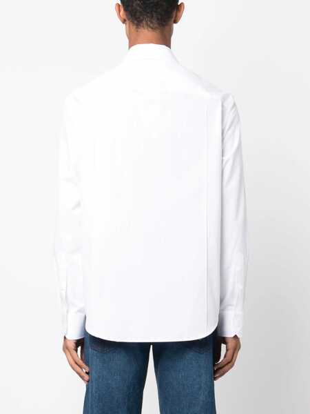 Camasi casual Versace Long Sleeved Shirt With Buckle Detail White Barbati (BM 15389563) 4