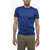 CORNELIANI Solid Color Crewneck T-Shirt Blue