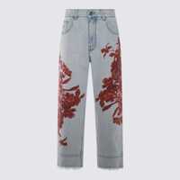 Blugi Blumarine Blue Denim Cotton Jeans Femei