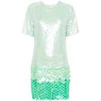 Rochii P.A.R.O.S.H. Sequin-Embellished Short-Sleeved Dress Femei