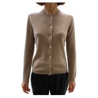 Cardigane La Rose Cardigan Cashmere Tortora Femei