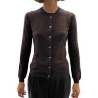 Cardigane La Rose Cardigan Cashmere Marrone Femei