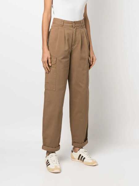 Pantaloni casual Carhartt Carhartt Wip Pants BROWN Femei (BM 15398407) 3